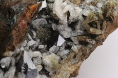 6 Anatase Crystals w. Albite & green Quartz