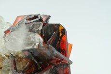 Brookite Crystals on Quartz