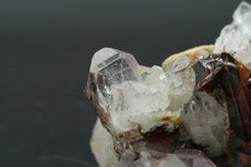 Brookite Crystals on Quartz