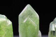 Peridot Kristalle mit Ludwigit Einschlüssen