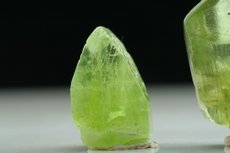 Peridot Kristalle mit Ludwigit Einschlüssen