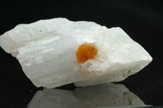 Schöner Chondrodit Kristall auf Kalzit 