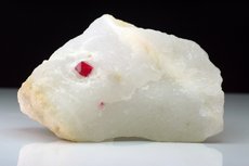 Fine Spinel Crystal in Calcite