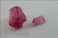 2 Pink Liddicoatite Crystals