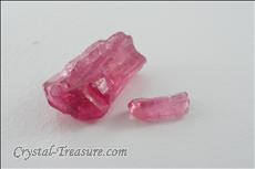 2 Pink Liddicoatite Crystals