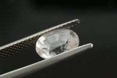 Clear Pollucite oval Cut