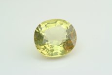 Fine Straw Yellow Danburite oval Cut