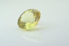 Fine Straw Yellow Danburite oval Cut