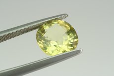 Fine Straw Yellow Danburite oval Cut