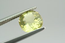 Fine Straw Yellow Danburite oval Cut