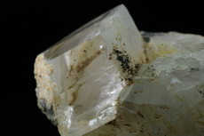 Doubly terminated Topaz Crystal on Quartz