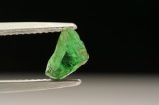 Fine Green Kornerupine Crystal & Cut