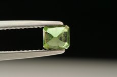 Fine Green Kornerupine Crystal & Cut