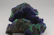 Fine Azurite with Malachite