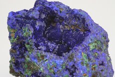 Azurite on Malachite