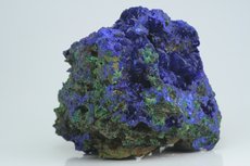 Azurite on Malachite