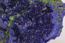 Azurite on Malachite