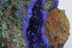 Azurite on Malachite