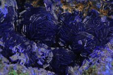 Azurite on Malachite