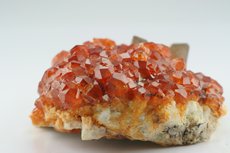 Spessartine with Smoky Quartz