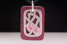 Natural Pink Spinel Crystal Pendant