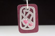 Natural Pink Spinel Crystal Pendant