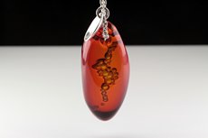 Top fine red Amber Pendant Burma