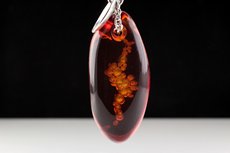 Top fine red Amber Pendant Burma