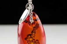 Top fine red Amber Pendant Burma