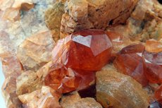 Hessonite Crystal w. Diopside in Matrix