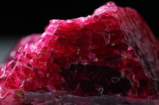 Big deep red Spinel Crystal Mogok