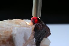 Rare transparent Tantalite in Matrix Afghanistan