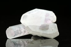 Achroite (Tourmaline) Crystal on Quartz 