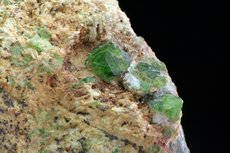 Demantoid Crystals in Matrix Afghanistan