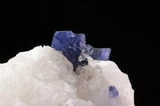 Twinned blue Spinel Crystal in Matrix Pakistan