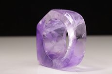 Hand-carved Amethyst Ring