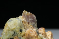 2 Monazite Crystal with Hambergite in Matrix  Zagi