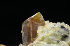 2 Monazite Crystal with Hambergite in Matrix  Zagi