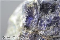 Iolite (Cordierite) /石英 (Quartz) / Biotite