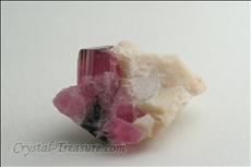 Rubellite on Feldspar