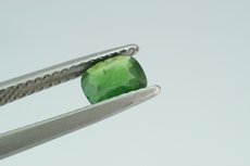 Green Kornerupine Crystal and Cut Burma