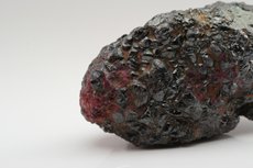 Spinel Crystal on Ilmenite