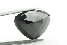 Black faceted Spinel