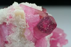 Pink Rubellite Crystal in Matrix