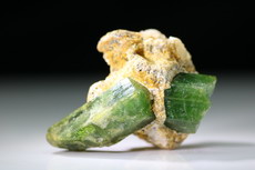 Vanadium Dravite Crystal in Matrix