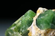 Vanadium Dravite Crystal in Matrix