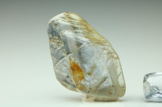 Sillimanite Crystal & Cut