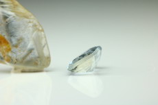 Sillimanite Crystal & Cut