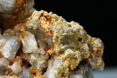 Big Scapolite Crystal on Moonstone Crystals 
