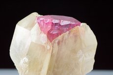 Fine pink Tourmaline  with Quartz